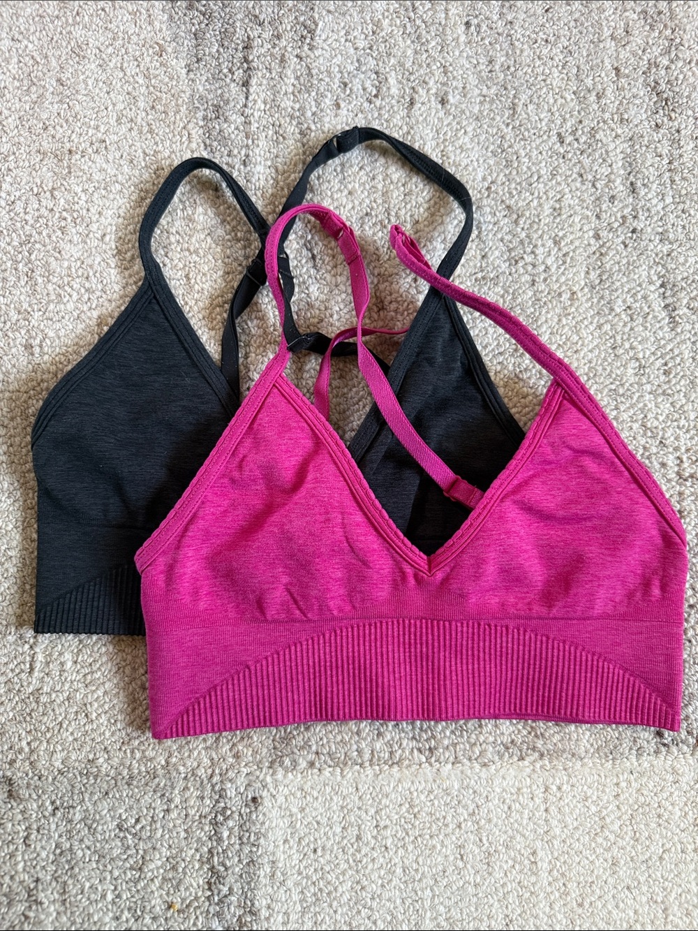 lululemon athletica Bralette Duo - Magenta & Black